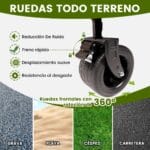 Carro Trolley Plegable de carga Capacidad 190 kg 6 Turbo 4